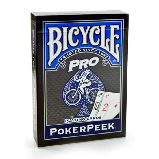 Τράπουλα Bicycle Poker Peek Pro Μπλε