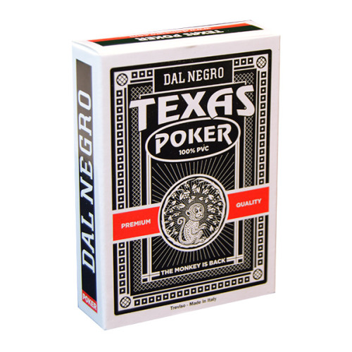 Τράπουλα Dal Negro Texas Poker Jumbo Μαύρη