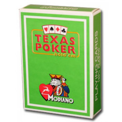 Τράπουλα Modiano Texas Poker Jumbo Πράσινη
