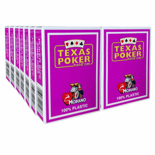 14 Τράπουλες Modiano Texas Poker Jumbo Μοβ