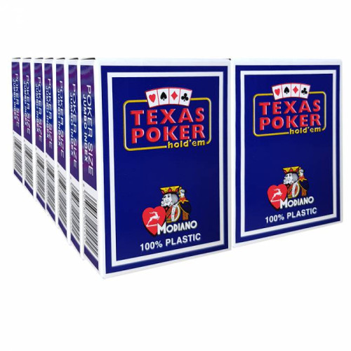 14 Τράπουλες Modiano Texas Poker Jumbo Μπλε
