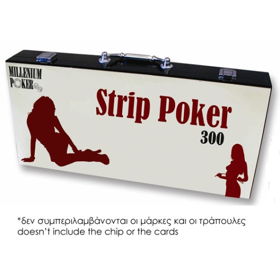 Κουτί Ξύλινο Strip Poker για 300 Μάρκες Πόκερ
