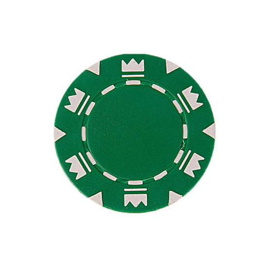 25 Πράσινες Μάρκες Πόκερ Crowns