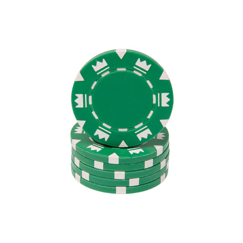25 Πράσινες Μάρκες Πόκερ Crowns