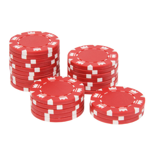 25 Κόκκινες Μάρκες Πόκερ Crowns