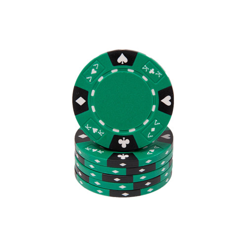 25 Πράσινες Μάρκες Πόκερ AK & Suit