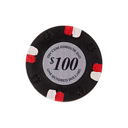25 Μαύρες ($100) Μάρκες Πόκερ Horseshoe