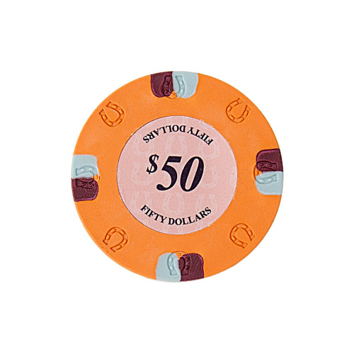 25 Πορτοκαλί ($50) Μάρκες Πόκερ Horseshoe