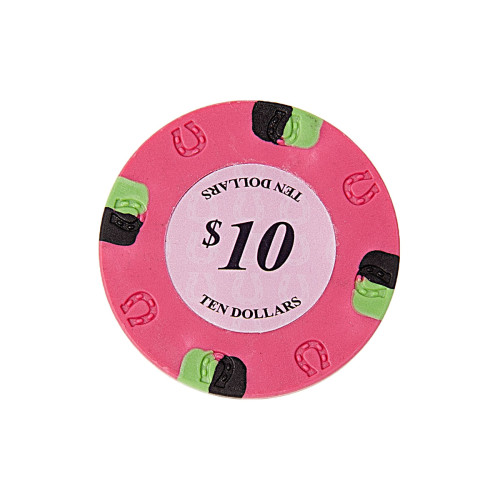 25 Ροζ ($10) Μάρκες Πόκερ Horseshoe