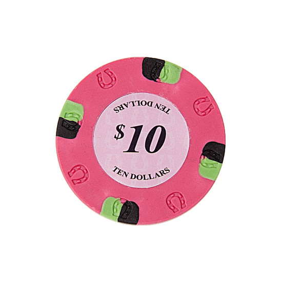 25 Ροζ ($10) Μάρκες Πόκερ Horseshoe 25 Ροζ ($10) Μάρκες Πόκερ Horseshoe