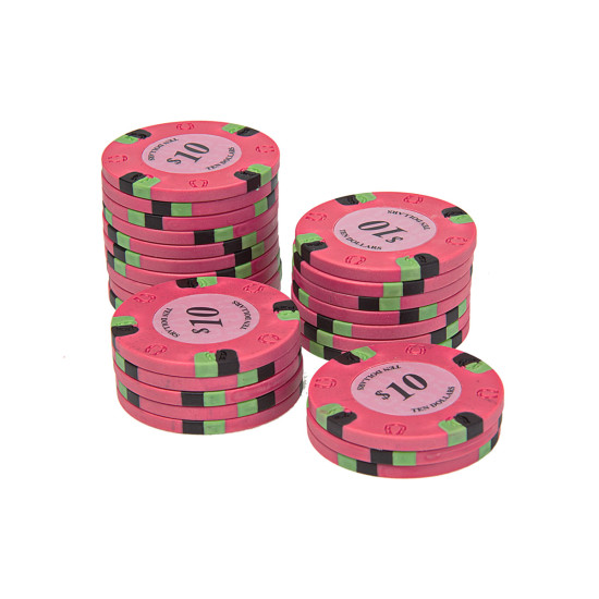 25 Ροζ ($10) Μάρκες Πόκερ Horseshoe 25 Ροζ ($10) Μάρκες Πόκερ Horseshoe