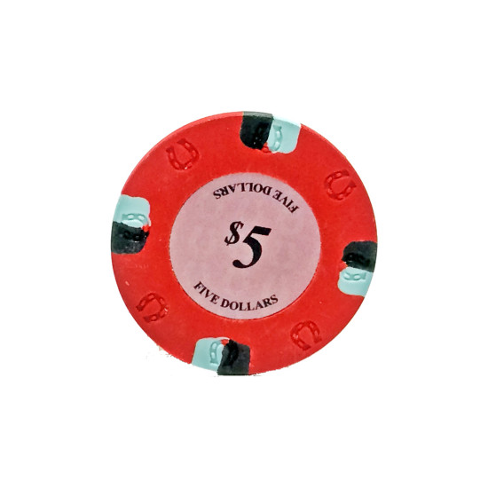 25 Κόκκινες ($5) Μάρκες Πόκερ Horseshoe