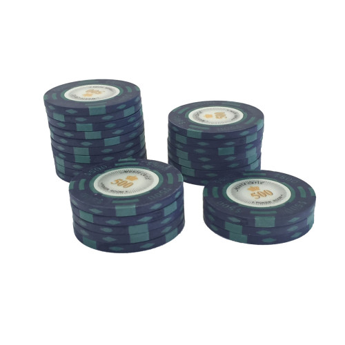 25 Μπλε ($500) Μάρκες Πόκερ Monte Carlo
