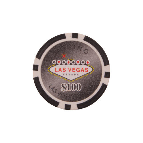 25 Μαύρες ($100) Μάρκες Πόκερ Las Vegas