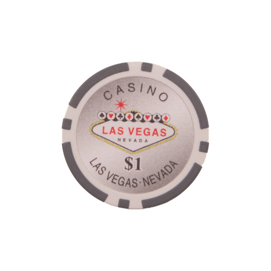 25 Γκρί ($1) Μάρκες Πόκερ Las Vegas