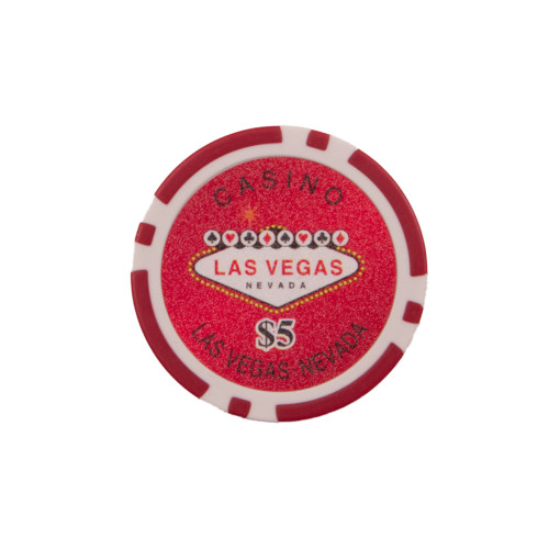 25 Κόκκινες ($5) Μάρκες Πόκερ Las Vegas