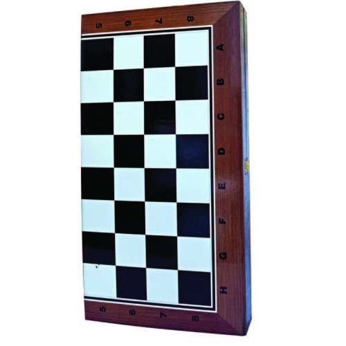 Τάβλι - Σκάκι Τυπωμένο Τύπου Μαόνι 47x25cm